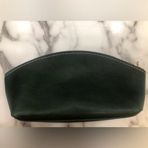 Portland leather eclipse makeup bag pouch clutch